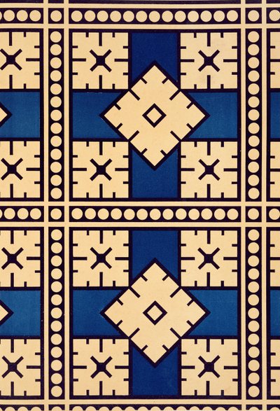 اللوحة الرابعة والأربعون من "دراسات في التصميم" ، ص 1874-76 بواسطة كريستوفر دريسر